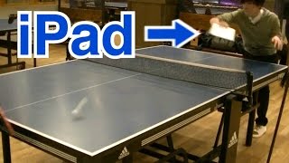 iPadは卓球のラケットにちょうどよかった。