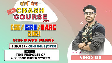 ESE ISRO BARC 2021I Control System IDAY 10 | Time response of a second order system| Shaurya Batch