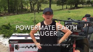 Powermate earth auger unboxing and testing