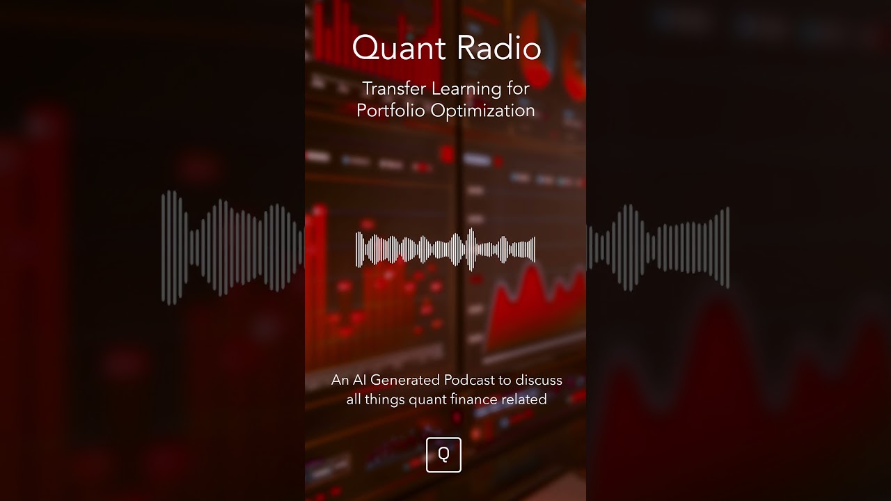 Transfer Learning for Portfolio Optimization #finance #trading #machinelearning