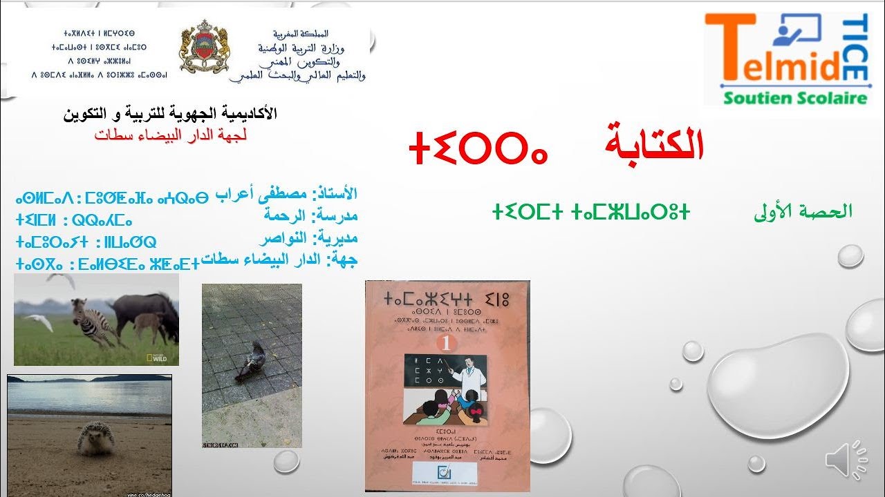 الكتابة المستوئ 1 الوحدة 7 الحصة 1 ⵜⵉⵔⵔⴰ ⵏ ⵓⵙⵡⵉⵔ ⴰⵎⵣⵡⴰⵔⵓ  ⵜⴰⴳⵣⵣⵓⵎⵜ 7 ⵜⵉⵔⵎⵜ 1