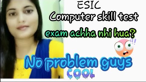 Computer skill test - didnt go well ?