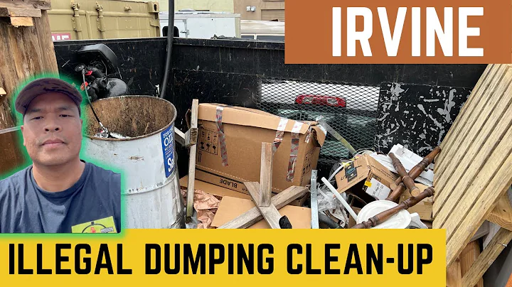 Ep. 104 illegal dumping clean-up for property management in Irvine, CA.