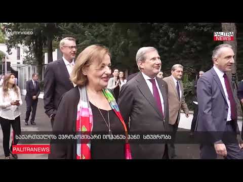 საქართველოს ევროკომისარი იოჰანეს ჰანი სტუმრობს