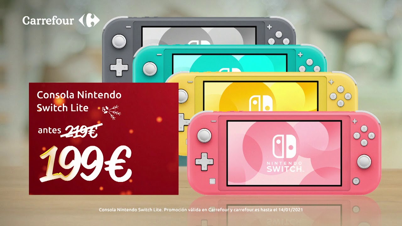 Sofisticado Molestar esquema Carrefour - Consola Nintendo Switch Lite a 199€ - YouTube