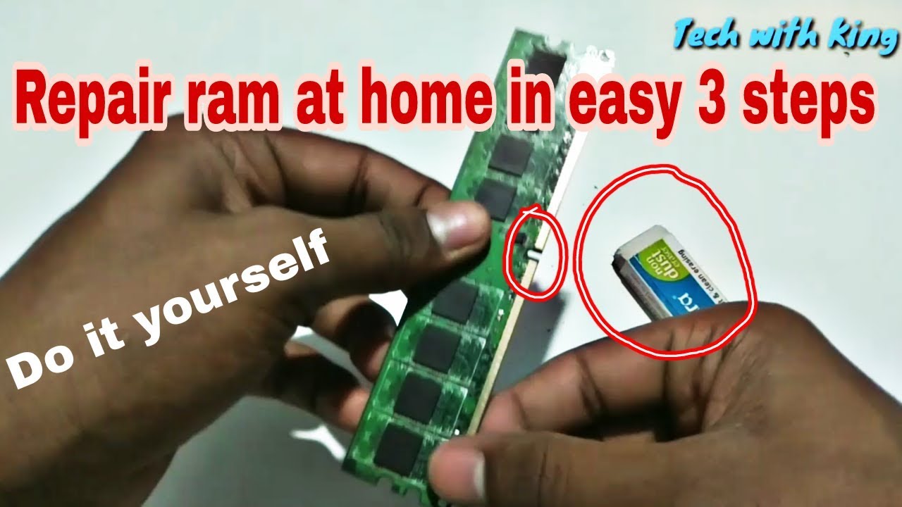 How To Repair Ram At Home In Easy 3 Steps Cleaning Ram No Display 