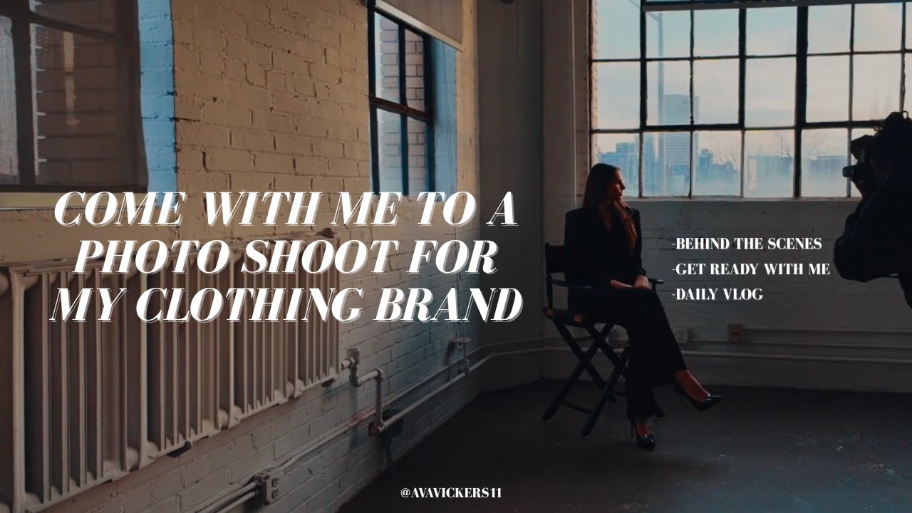 VLOG: Come with me to a photo shoot for my clothing brand