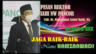 PESAN REKTOR IAIH NW PANCOR (WISUDA XXX)_TGB. Dr. Muhammad Zainul Majdi, MA