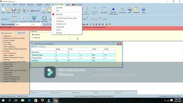 Modul Linear Programming 1 Menggunakan APK POM V5