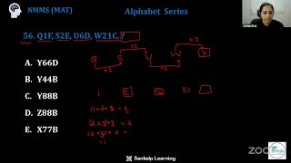 NMMS - MAT - Alphabet Series - MCQ 56