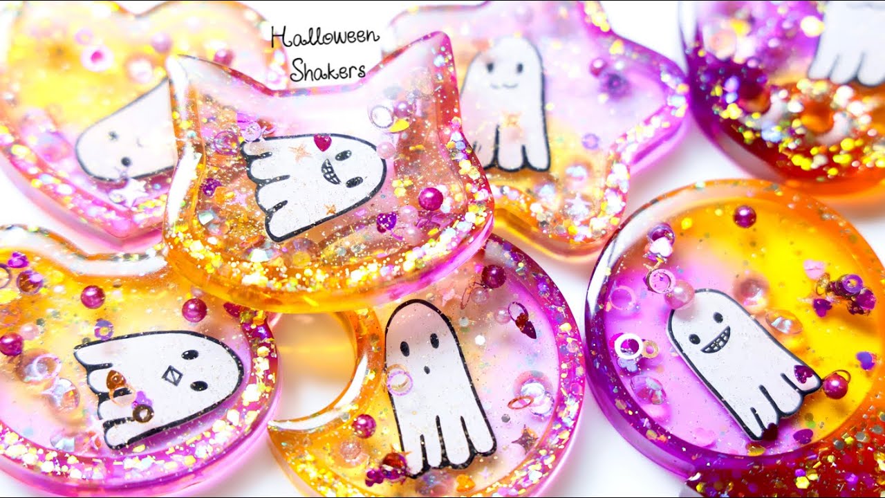 レジン×プラ板】ハロウィンのシェイカーを作る👻 DIY Halloween