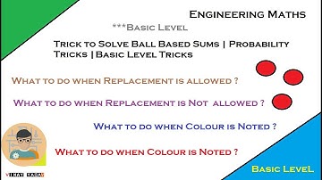 Trick to Solve Probability Sums Based on Balls | Ball Based Problems | Probability Tricks | 2020