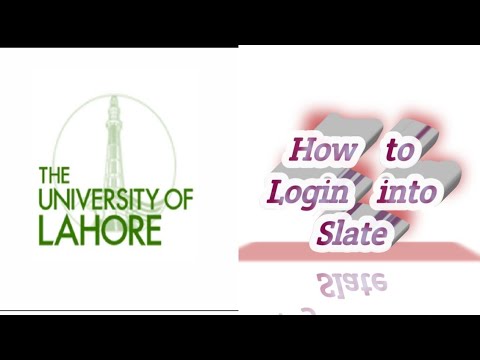 How to login on Slate designed for the students of UOL