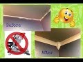 How I installed crown moulding / No power saw needed-Araceli Chan Home Family DIY