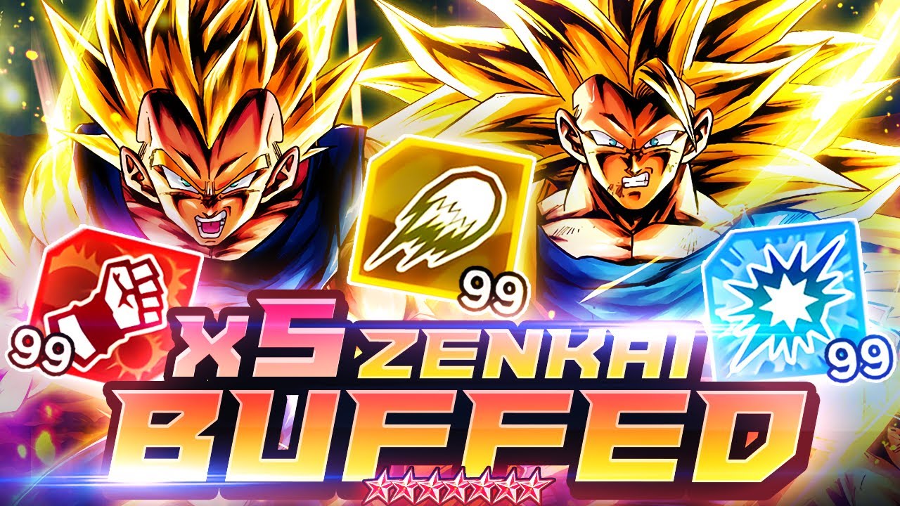 5x ZENKAI BUFFED 14* BUU BROS GOT EVEN MORE POWER! | Dragon Ball Legends