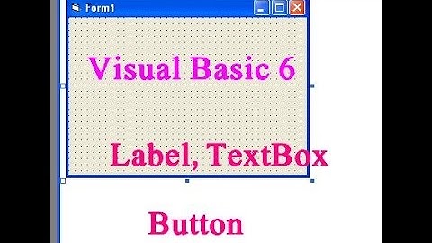 2- Visual Basic 6 Complete Urdu Training - Label TextBox Button -Lunar Computer College