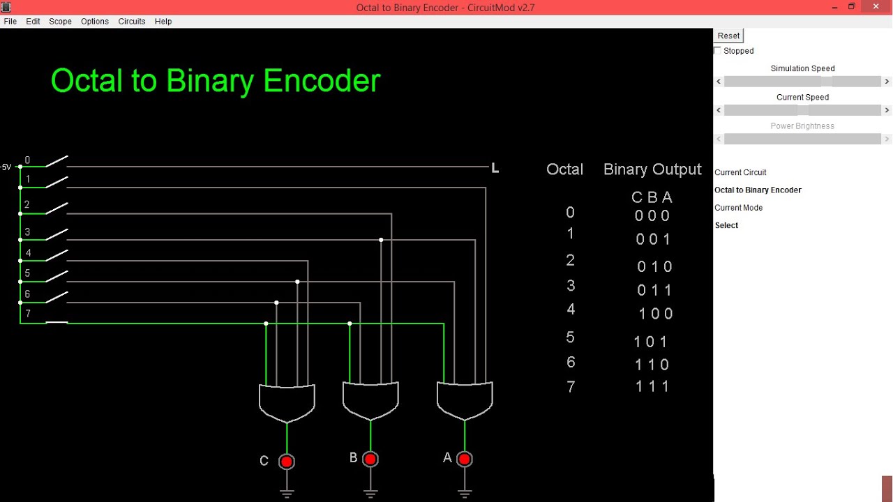 Octal to Binary Encoder - YouTube