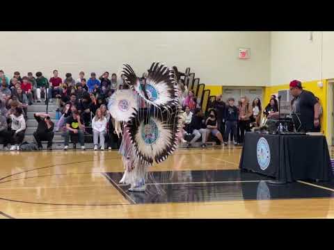 Supaman performs at Billy Mills Middle School