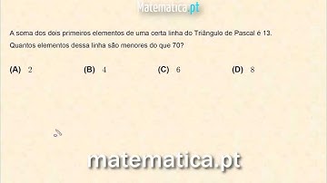 Probabilidades - Triângulo de Pascal - Soma dos Elementos de uma Linha