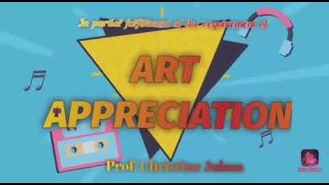 Performance Task in Art Appreciation (BS PSYCH1A)