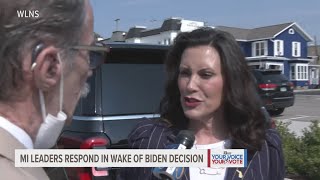Michigan leaders respond to Biden decision to drop out of presidential race