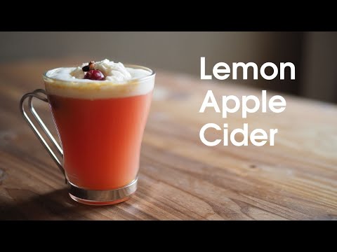 レモンアップルサイダーの作り方/How to make lemon apple cider[飲食日誌#02]