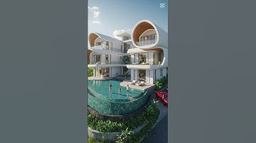 Kiến Trúc Độc Đáo Biệt Thự Hình Ống! #nhàđẹp #architecture #bểbơivôcực#beautifulhouse #thiếtkếnhà