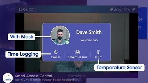 Gorilla Access Control with Facial Recognition,  Mask/No-Mask Detection, and Temperature Detection