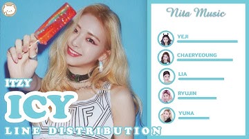 ITZY - ICY ( LINE DISTRIBUTION )