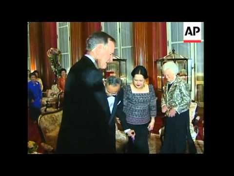 Former US President G. Bush meets Thailand King