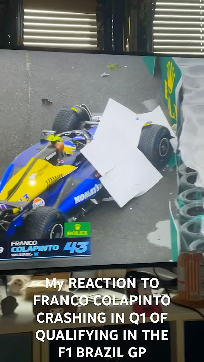 My REACTION TO FRANCO COLIPINTO CRASHING IN Q1 OF QUALIFYING IN THE F1 BRAZIL GP #f1 #brazilgp
