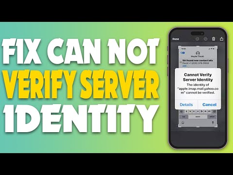 how to fix can not verify server identity on iPhone 2023 | PIN TECH |