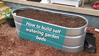 How to build self watering / wicking garden beds for easy growing