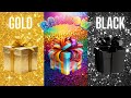 Choose your gift 🎁💝✨️🤮 || 3 gift box challenge Gold, Rainbow and Black #giftboxchallenge