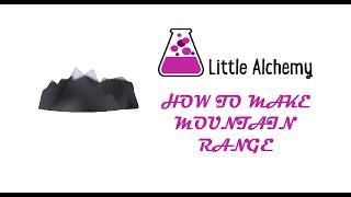 Little Alchemy - How To Make Mountain Range
