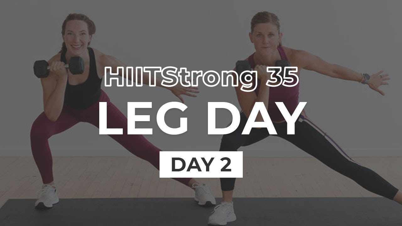35-Minute Leg Day At Home w/ Dumbbells (Video)