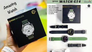 IPMAX-GT4 Smart Watch Dual-Band GPS-NFC-Alexa Built-in, Bluetooth Call-Heart Rate Blood Oxygen-46MM