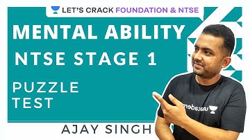 Mental Ability | Puzzle test | NTSE stage 1 2020 | Ajay singh