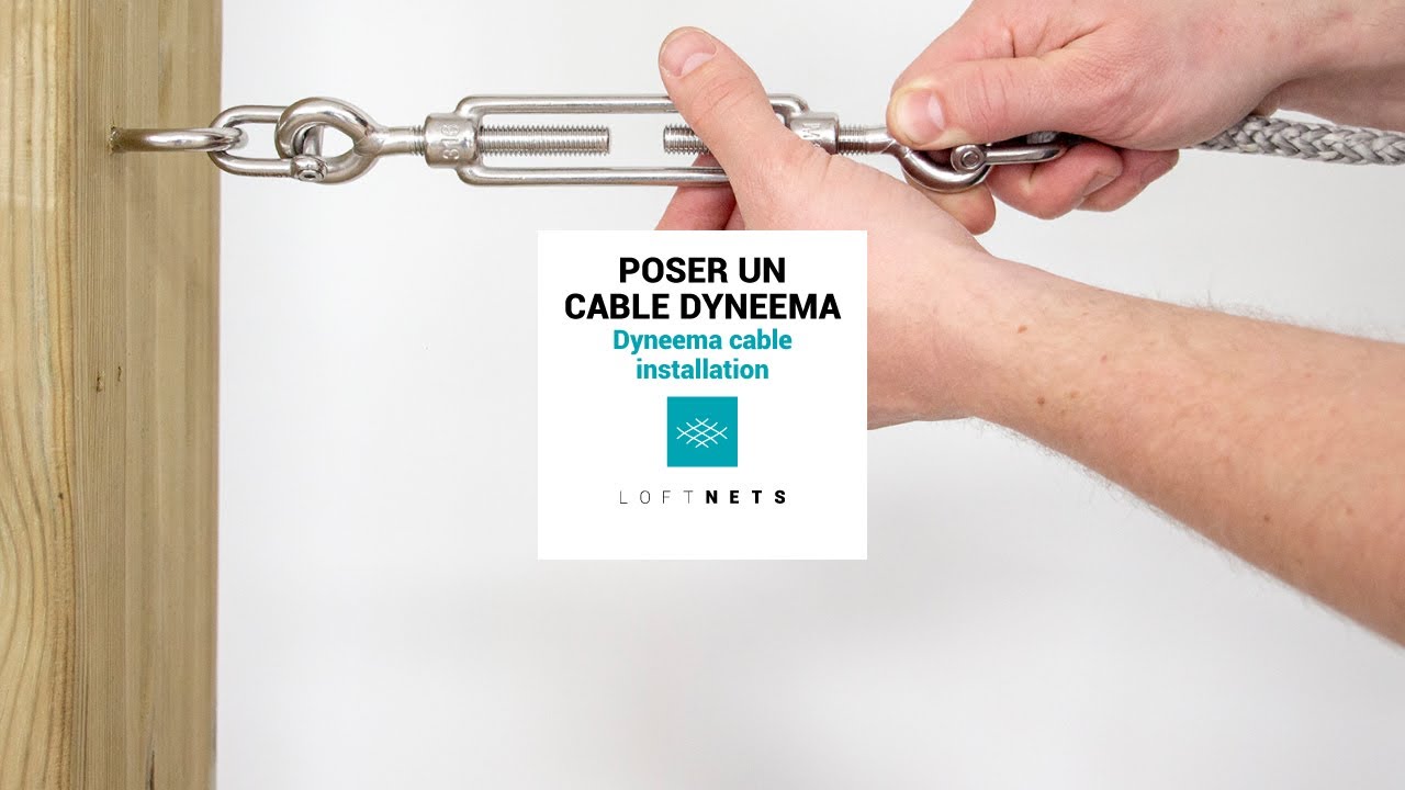 Pose d'un câble dyneema