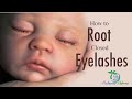 How to root eyelashes on closed eyes - Reborn Tutorial