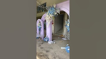 Cổng Cưới CNC và Hoa Lụa