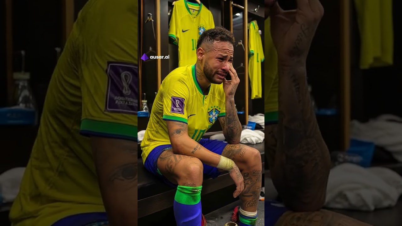 neymar after brazil lost💔 #neymar #worldcup #fyp