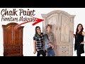 How To Chalk Paint Furniture | Armoire Makeover | *DIY For Beginners*