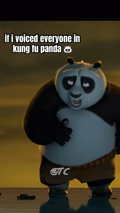 if i voiced everyone in kung fu panda 🐼