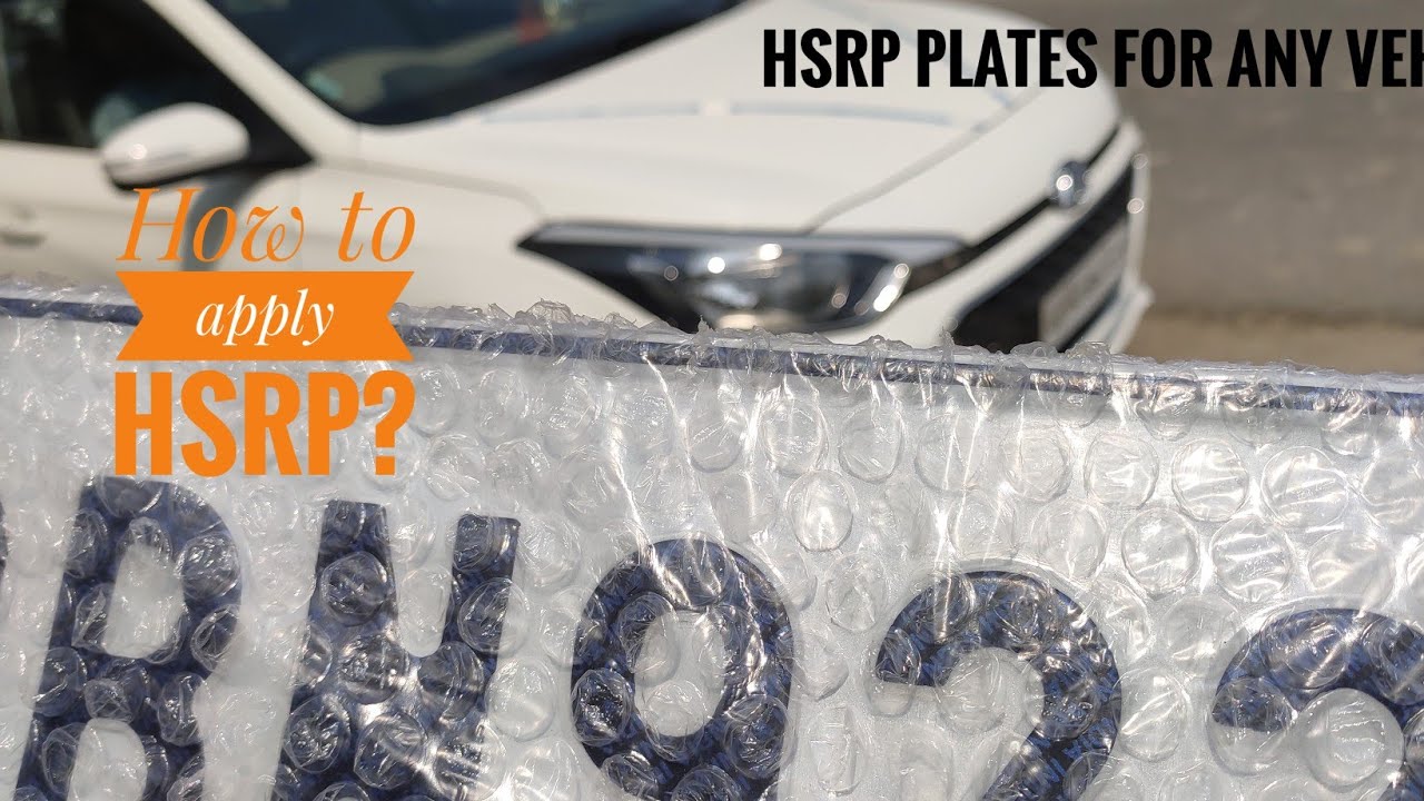 How to apply for HSRP For Bikes and cars YouTube