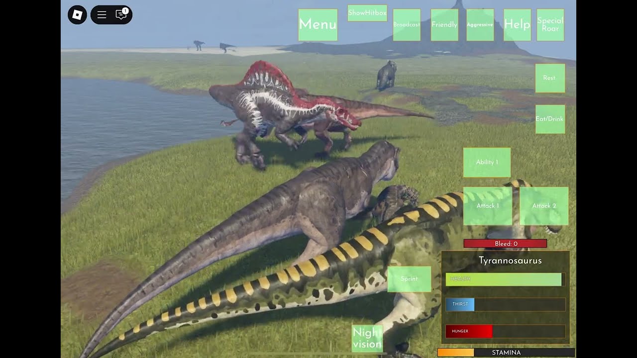 Having fun with Rex in Jurassic World fallen ashes