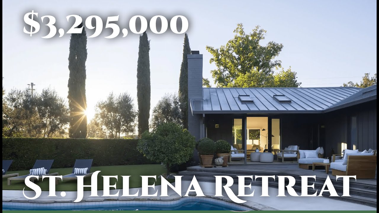 Modern Napa Valley Home Tour | $3.3 Million St. Helena Retreat by The Goodrich Group