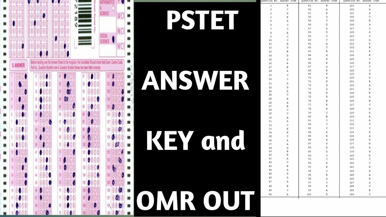 PSTET Answer Key/ OMR Sheet /Grievance/Objections Instructions Download Answer key now4 Jan. 2022
