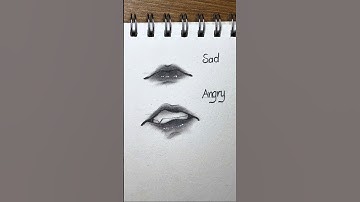✏️Drawing lips expressions✨️💓 #drawing #howtodraw #tutorial #art #shorts