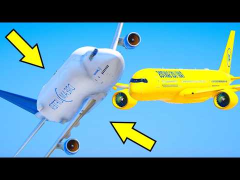 Passenger Airplane Collided Mid-Air With Cargo Plane And Both Crashed | GTA 5